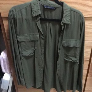 Silky collared shirt